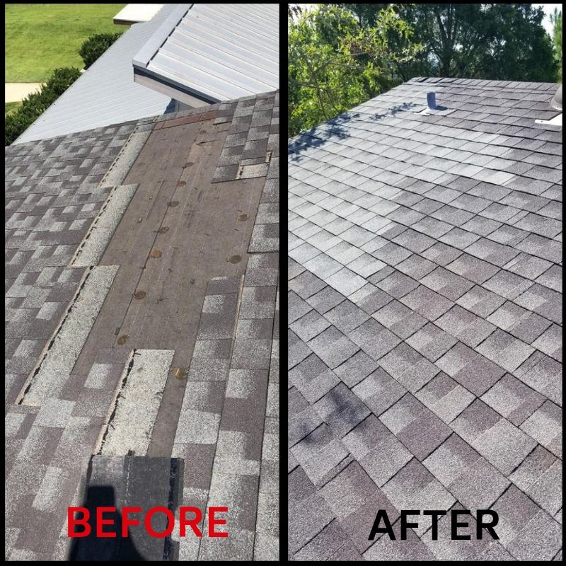 Roof Repair Before And After #2