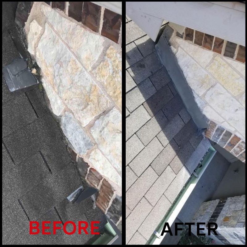 Roof Repair Before And After #1
